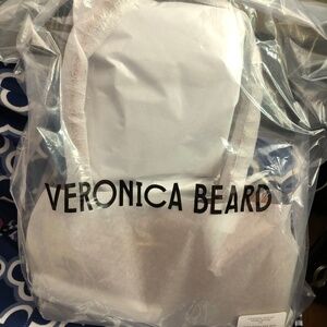 Authentic Veronica Beard Boxy Leather Shoulder Bag